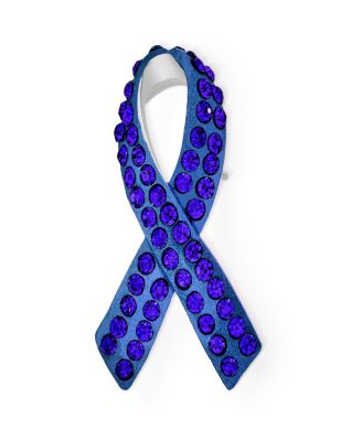 Cancer Awareness Brooch Pin Multi Color Crystal Enamel Support Symbol Jewelry