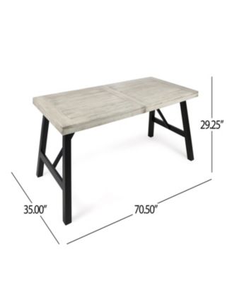 Streamdale Valverde 3-Piece Gray Acacia Wood Picnic Dining Set