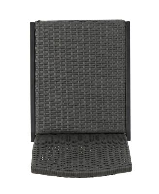 Elegant Outdoor Wicker Barstools With Durable Iron Frame