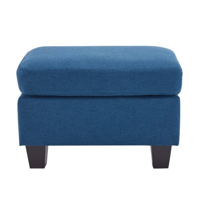 Springfield Navy Blue Ottoman: Contemporary Comfort and Versatile Style