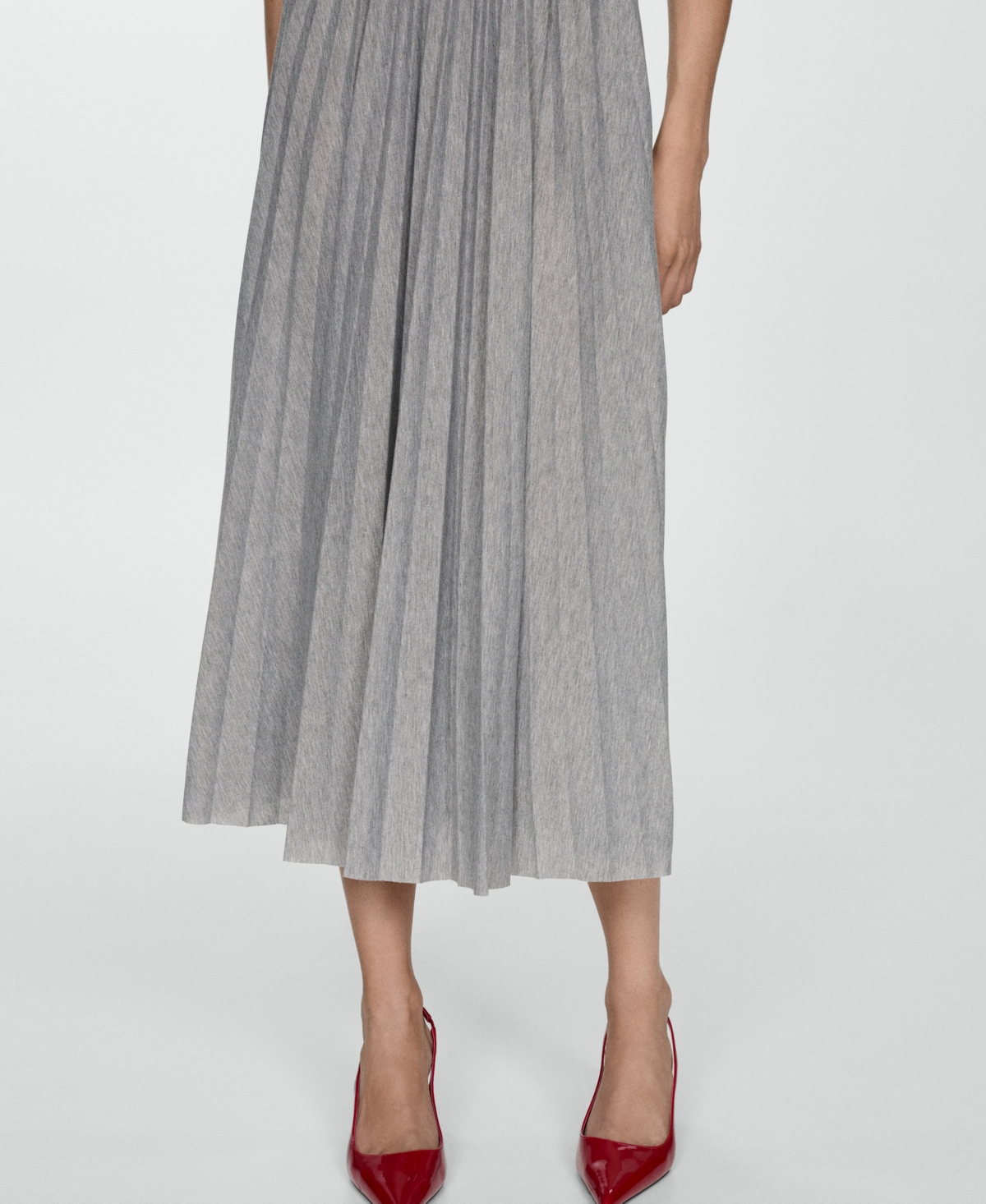 Mango Women's Pleated Long Dress