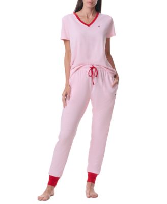 Tommy Hilfiger - Women's Printed Short-Sleeve Tee & Jogger Set