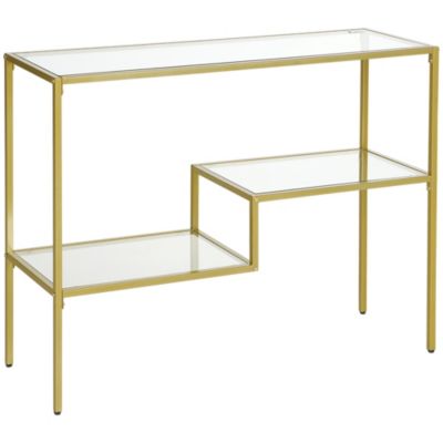 Simplie Fun Gold Console Table, 39