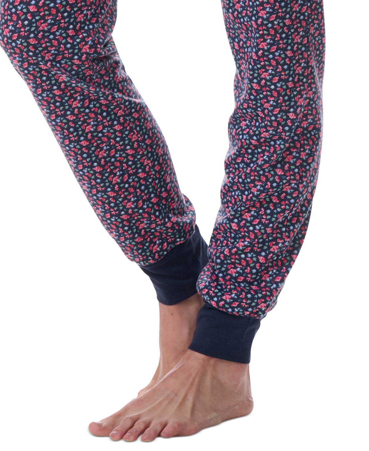 Tommy Hilfiger Women's Printed Short-sleeve Tee & Jogger Set In Floral Sky Captain