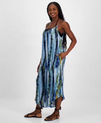 Women's Scoop-Neck Swim Cover-Up Jumpsuit