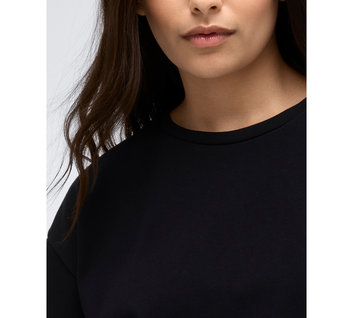 KENNETH COLE WOMEN'S HEAVYWEIGHT COTTON JERSEY LOGO T-SHIRT 