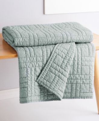 Melange Stitch Stitching Quilted Throw, 50" x 60"