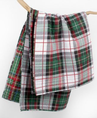 Spencer Plaid Reversible Quilted Throw, 50" x 60"