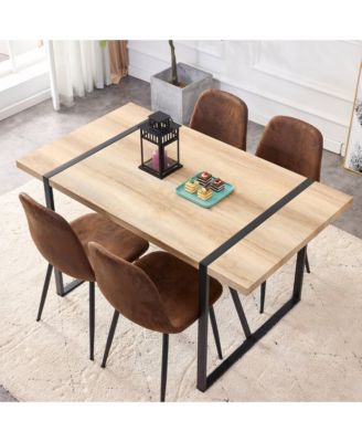 Streamdale Rustic Industrial Dining Table (55x31x30in