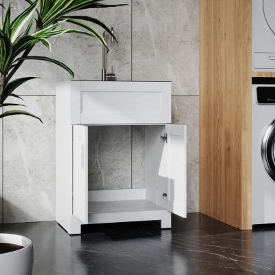 Laundry Tub Cabinet with Stainless Steel Combo