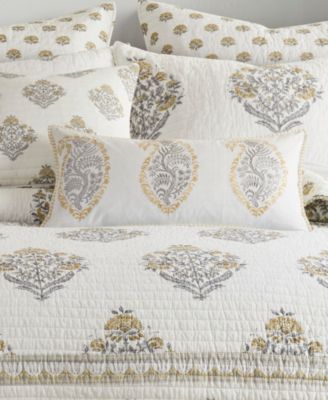 Kamira Paisley Embroidered Decorative Pillow, 12&amp;quot; x 24&amp;quot;