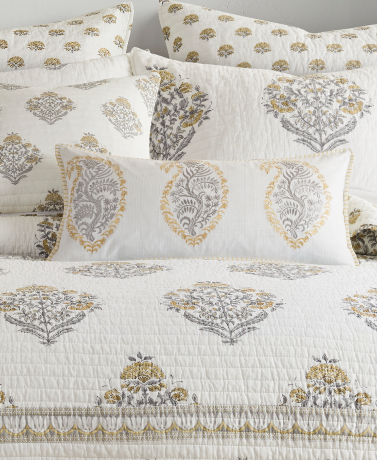Levtex Kamira Paisley Embroidered Decorative Pillow, 12