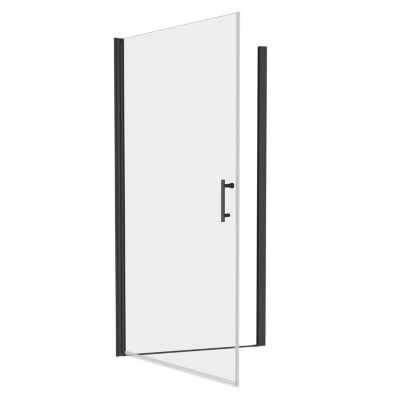 1 3/8" adjustment, universal pivot shower door, open outside, with 1/4" tempered glass