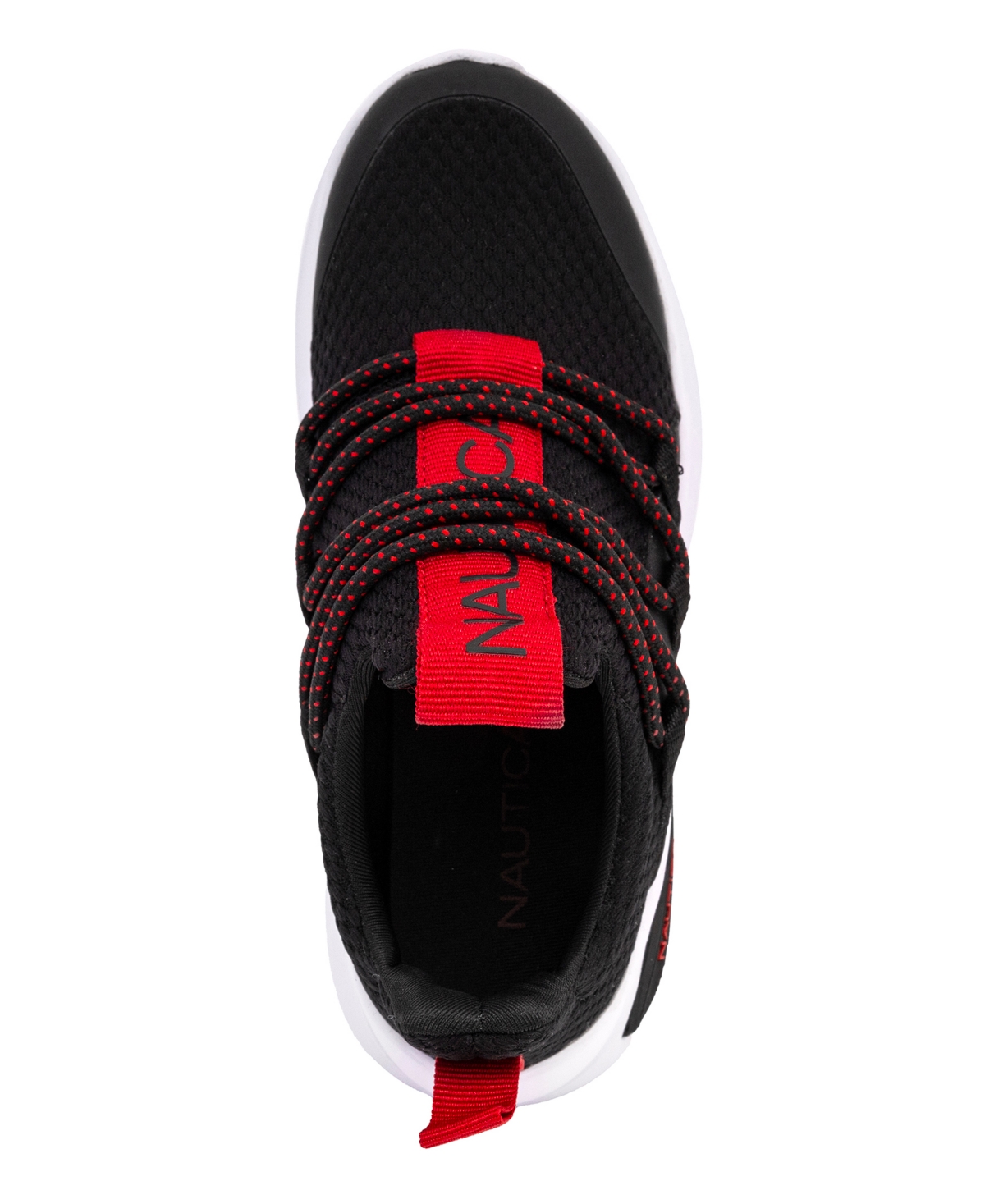 Nautica Little And Big Boys Swimm Athletic Sneakers In Black,red
