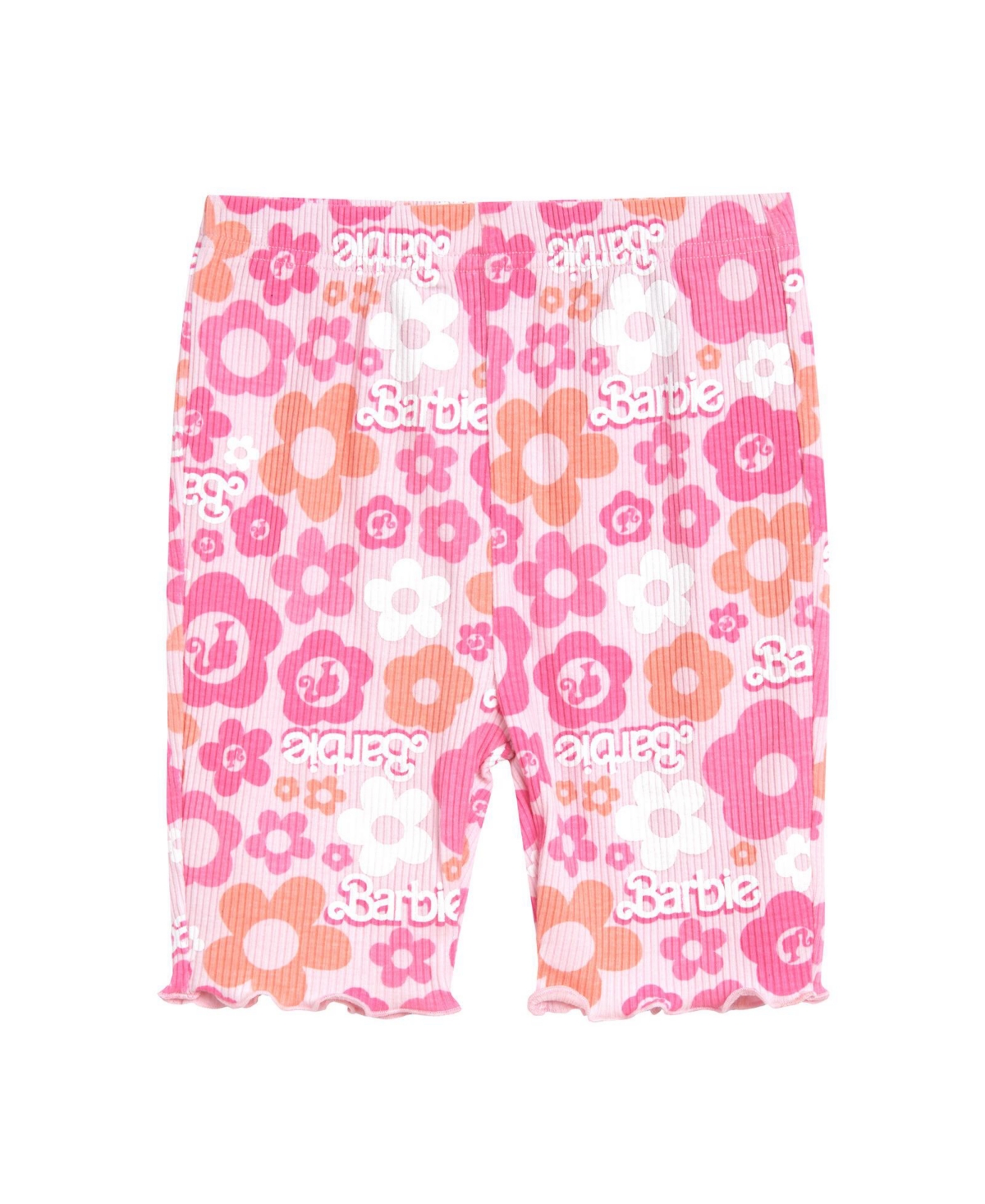 Barbie Toddler Girls Ribbed T-Shirt and Shorts Outfit Set - barbie