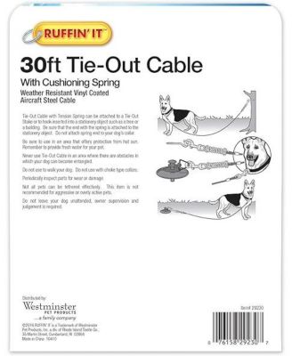 Tie Out Cable: 1700# Strength - 15FT