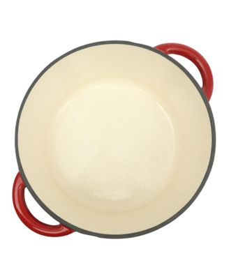 Addlestone 5 Quart Enamel Cast Iron Dutch Oven - Red