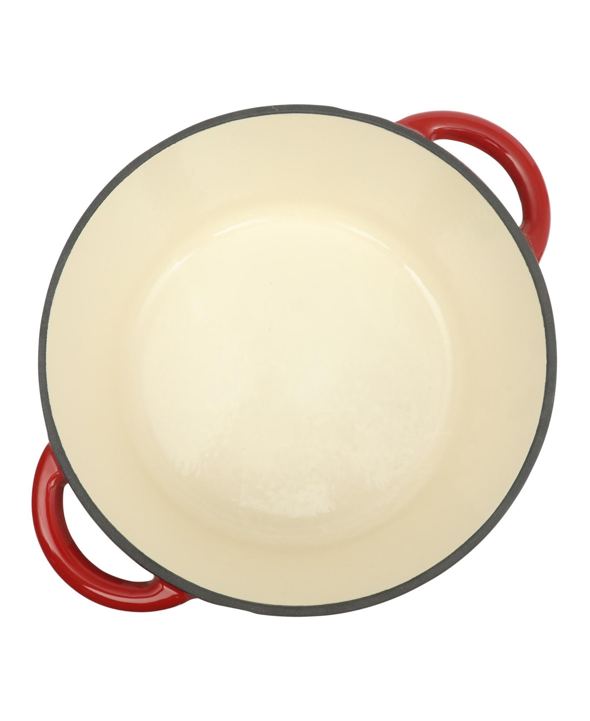 Gibson Home Addlestone 5 Quart Enamel Cast Iron Dutch Oven -- Red