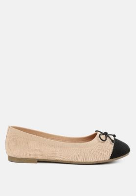 Womens Rosario Two Tone Ballerinas