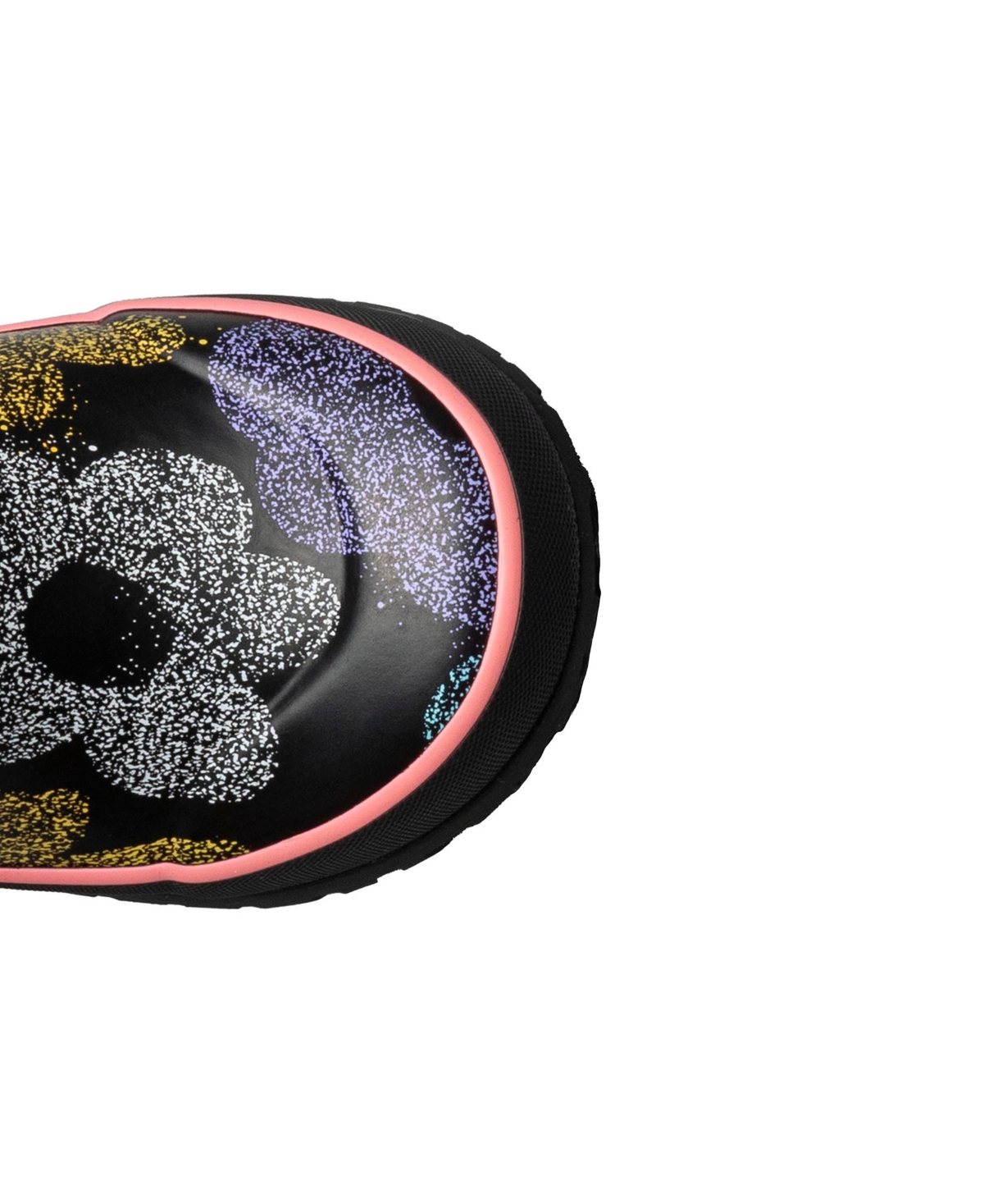 Bogs Little And Big Girls Rain Boot In Black Multi