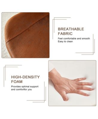 Table and chair set. Modern dining table with MDF top and beautiful MDF legs. Comes with brown comfortable chair with seat and metal legs. Suitable for a wide range of decorative styles.