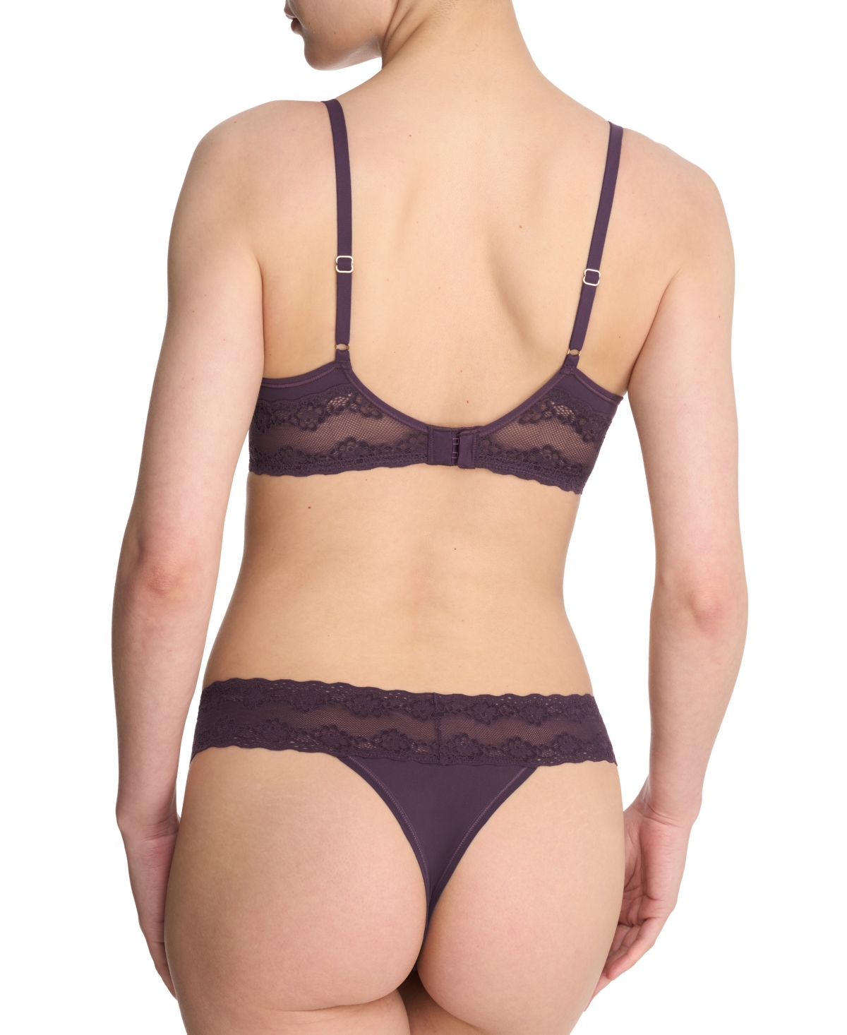 Natori Bliss Perfection All Day Underwire Contour Bra In Purple