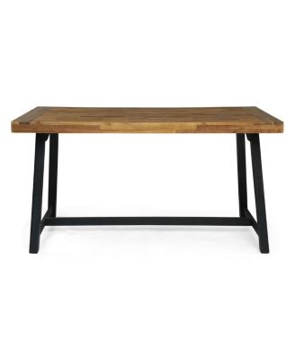 Streamdale Outdoor Dining Set with 6 Chairs & Acacia Table