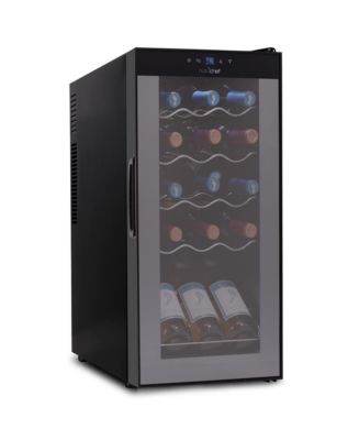 NutriChef Wine Chilling Refrigerator Cellar - Digital Touch Button Control with Air Tight Seal, Contains Placement for Standing Bottles (15 Bottle Storage Capacity) - Macy's