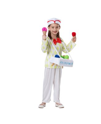 Kids Ice Cream Vendor Costume Set
