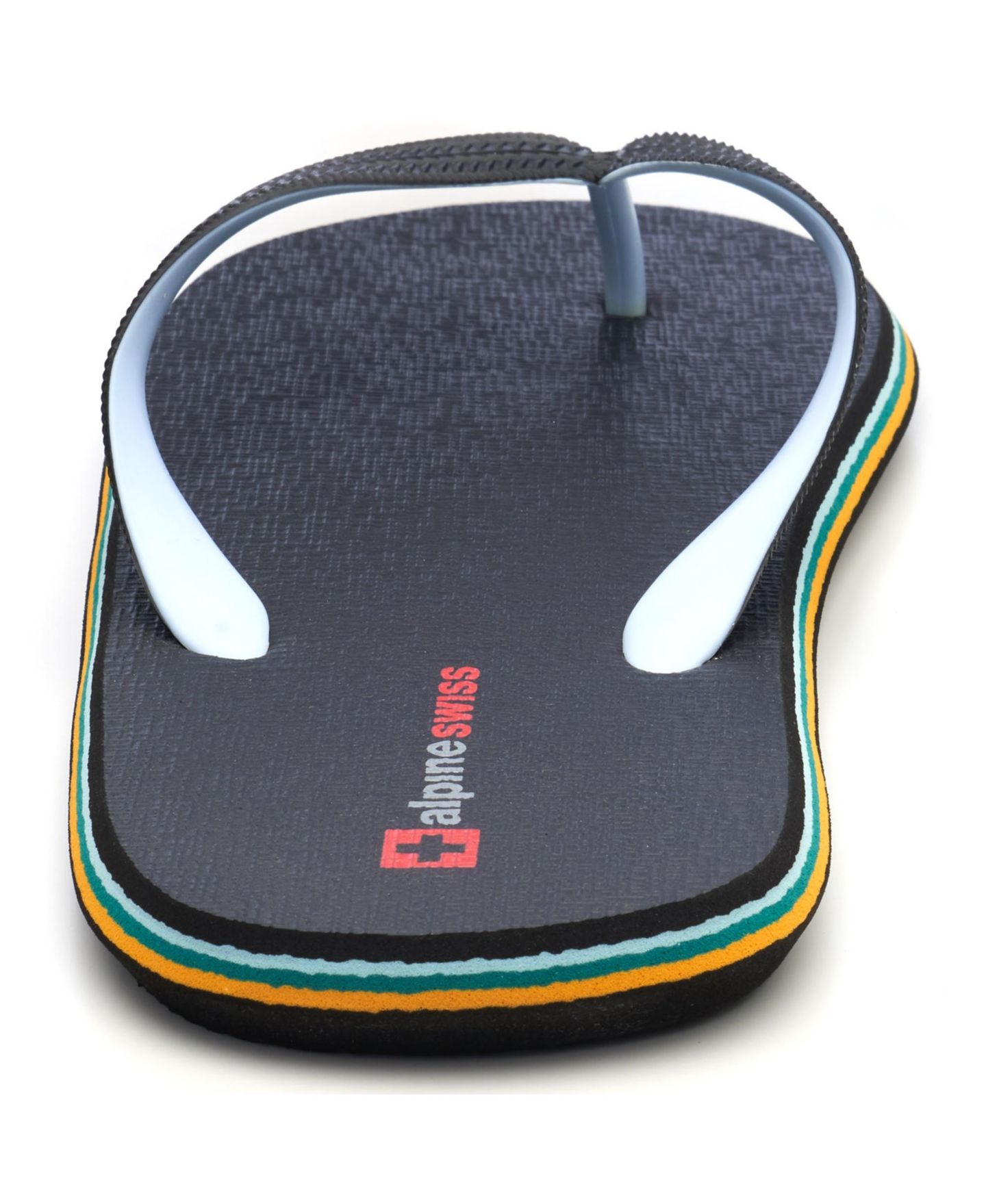 Мужские сандалии Alpine Swiss Flip Flops Ultra-light Thin EVA foam Sandals for Beach Pool Everyday Wear Simple Flexible Flip Flops for Men, цвет: Чёрный — фото 5