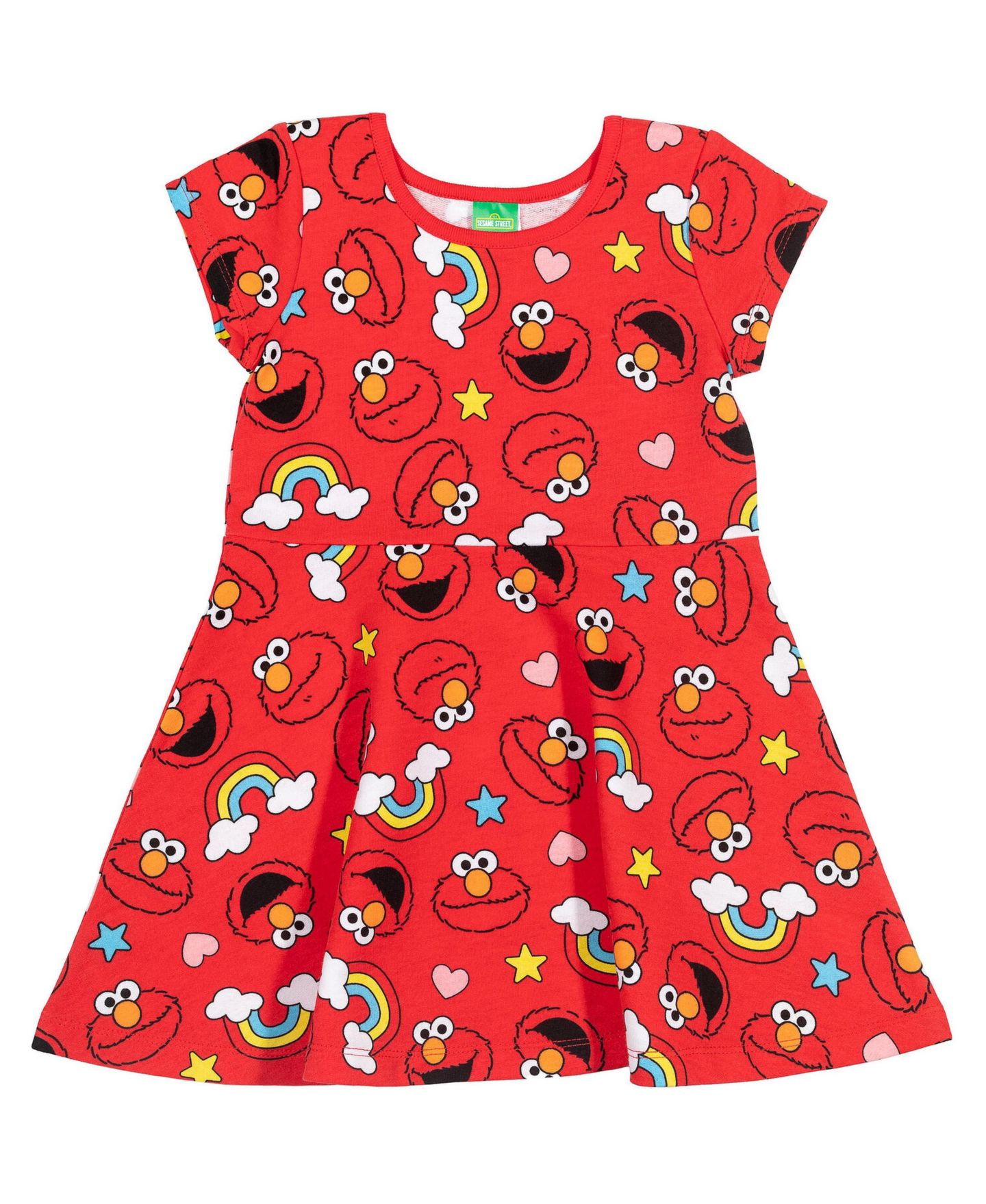 Платье Sesame Street Elmo Dress with Scrunchie для девочек, цвет: Яркий красный — фото 2