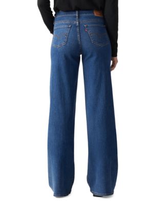 Women's 318 Shaping Stellar-Stretch Wide-Leg Jeans, 24-26W