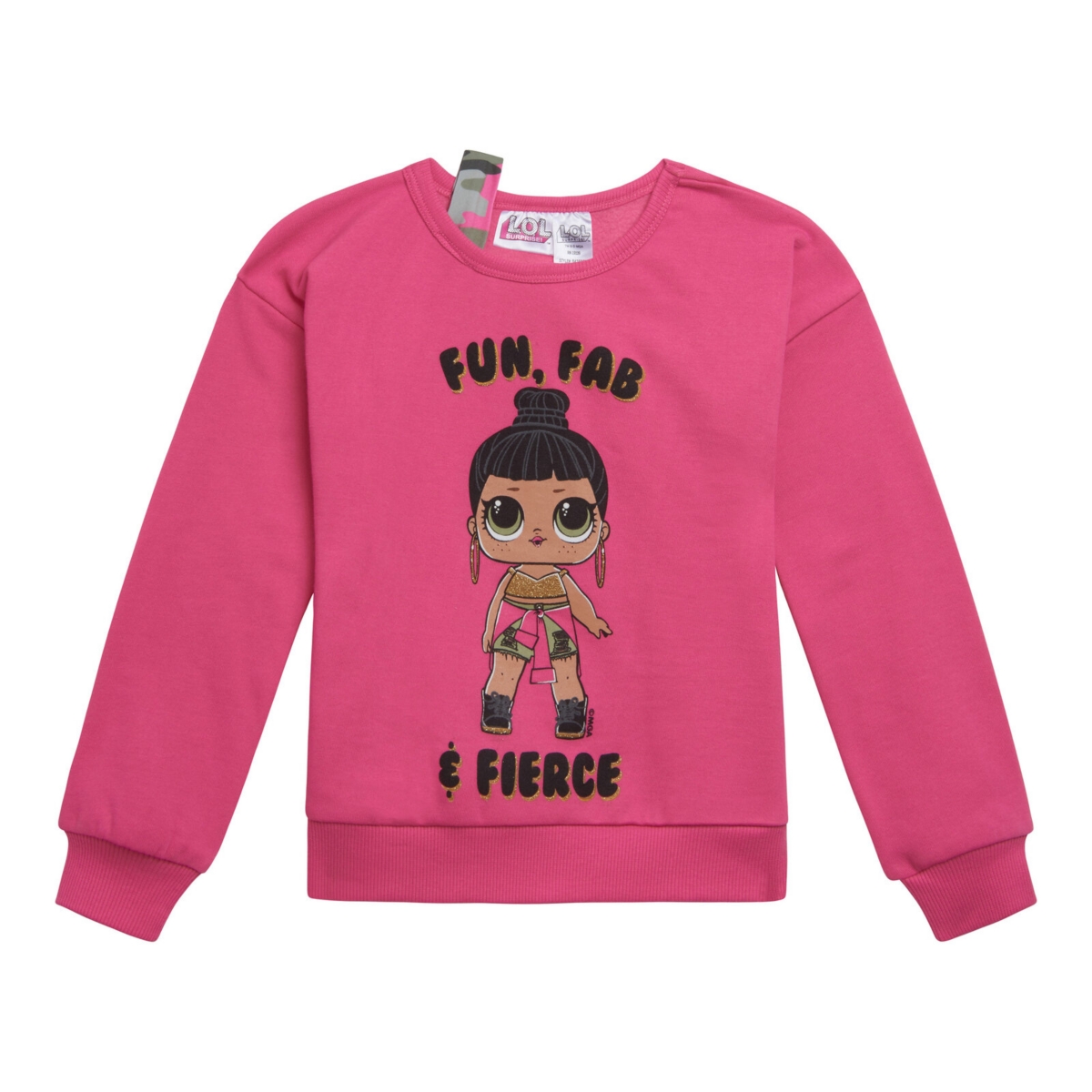 L.o.l. Surprise! Girls French Terry Sweatshirt and Leggings Outfit Set