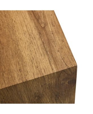 Modern MDF coffee table with wood texture pattern -39.37x23.62x11.81 inches - stylish and durable design