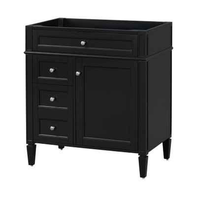 30" Bathroom Vanity without Top Sink, Modern Bathroom Storage Cabinet with 2 Drawers and a Tip-out Drawer (NOT INCLUDE BASIN)