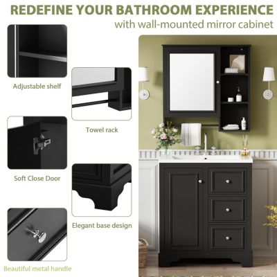 Streamdale Modern Bathroom Vanity with Sink and Mirror