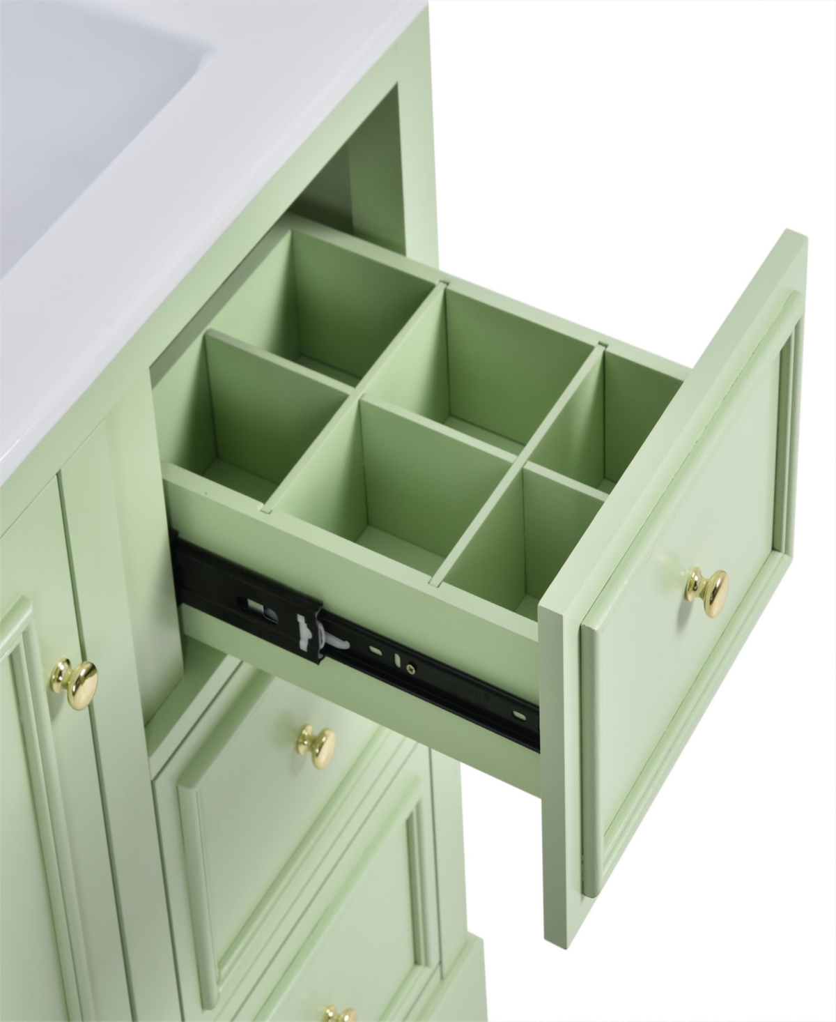 30-inch bathroom vanity with sink, modern elegant bathroom storage cabinet with 3 drawers and adjustable shelves, freestanding vanity set with mirror