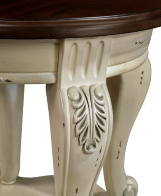 Living Room Coffee Table Set, Coffee Table & Two End Side Table 3-Piece Set for Office, Living Room, Apartment, Beige and Espresso Top