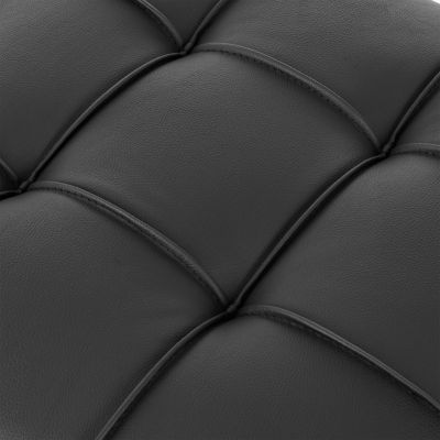 Streamdale Anti-Scratch Leather Ottoman Bench with Golden Legs