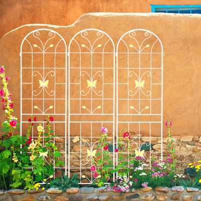4-Pack Metal Trellises for Climbing Plants