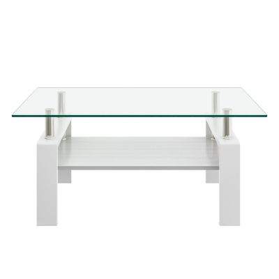 Modern Glass Rectangle Coffee Table