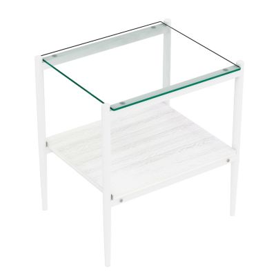 Tempered Glass End Table (Set of 2)