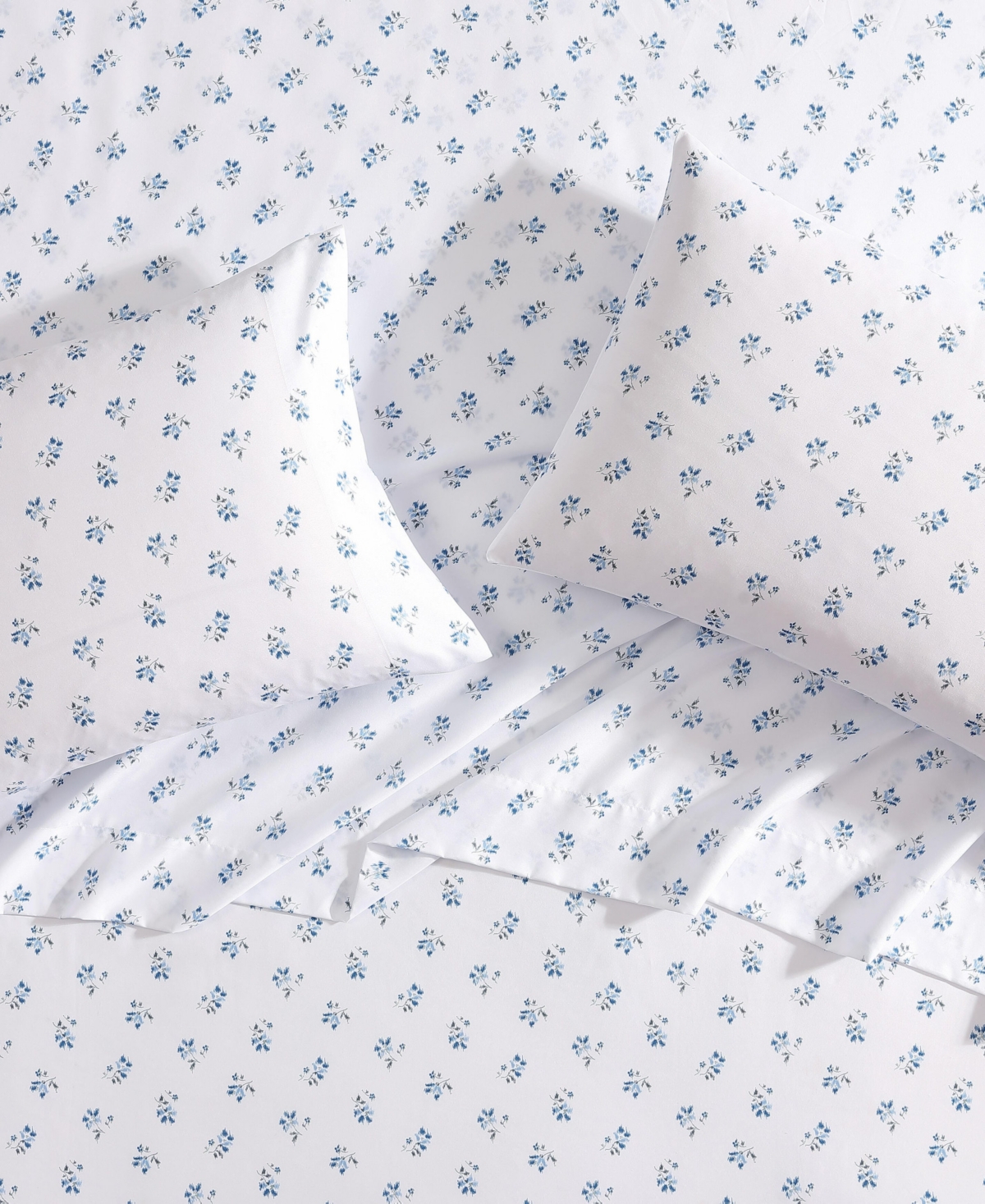 Wrangler Closeout!  Microfiber 4-pc. Sheet Set, Queen In Sketchy Ditsy Soft Blue
