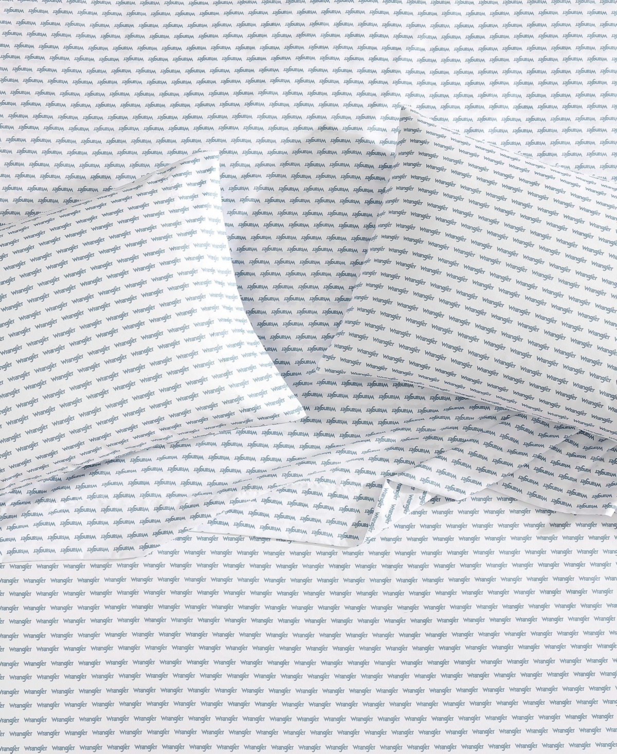 Wrangler Closeout!  Microfiber 3-pc. Sheet Set, Twin In Stamped Logo