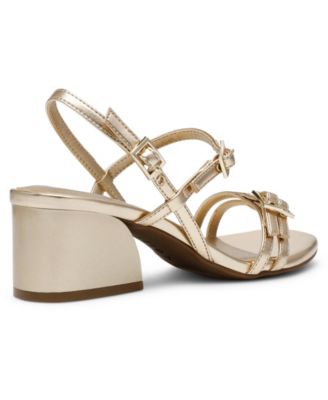 Women's Mackenzie Strappy Buckle Block Heel Dress Sandals
