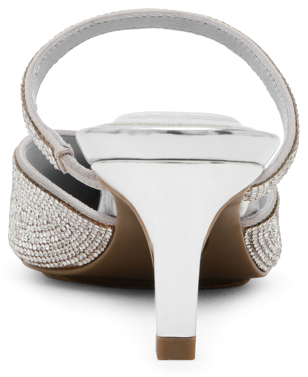 Anne Klein Women's Idina Crystal Kitten Heel Mules