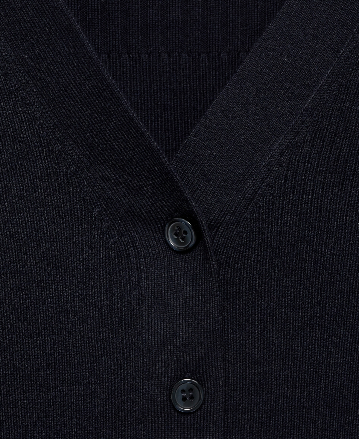 Mango Women's Buttons Detail Ribbed Sweater