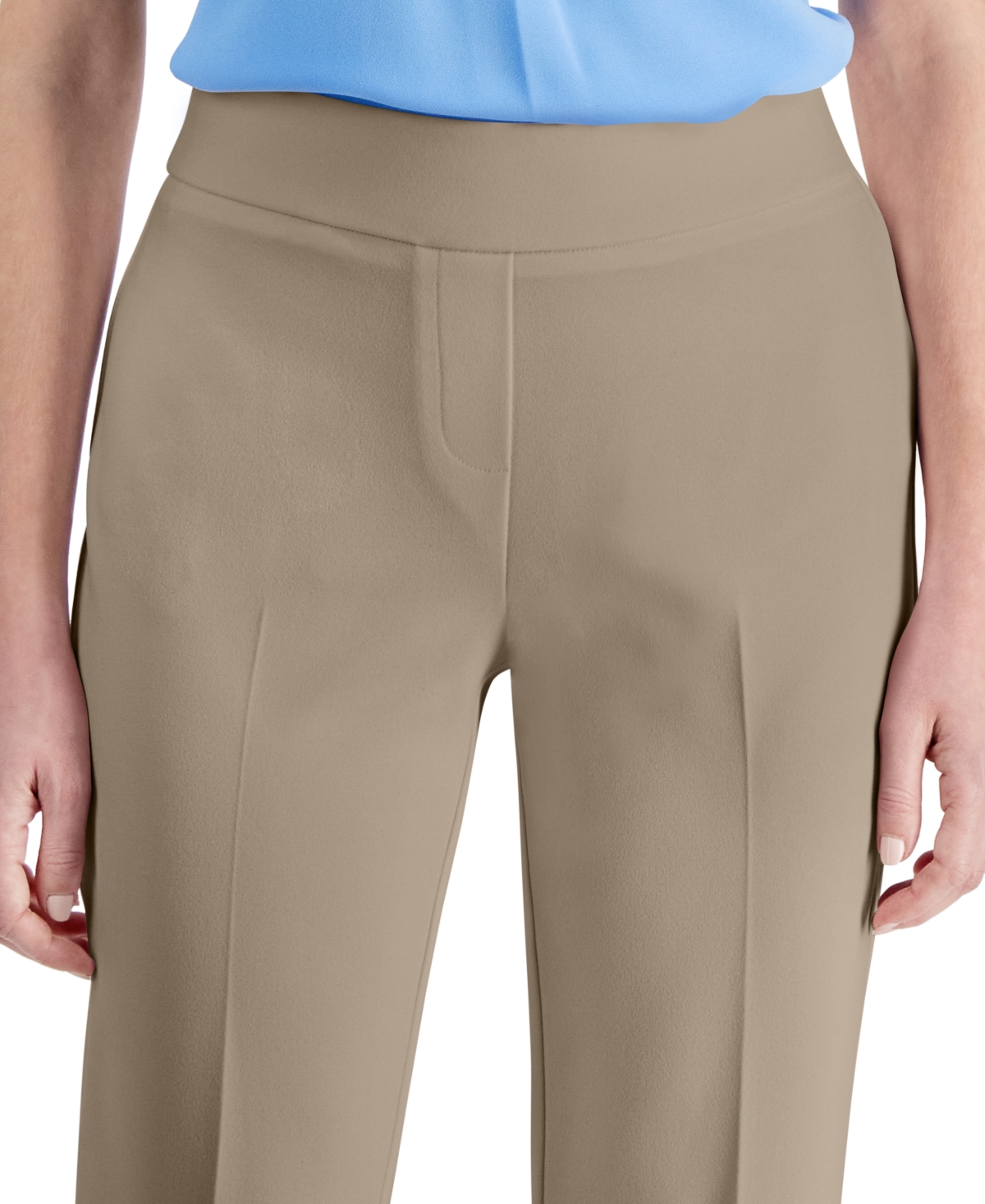 Ak Anne Klein Women's Pull-On Slash Pocket Pants