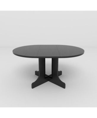 Expandable Oval Dining Table for Farmhouse