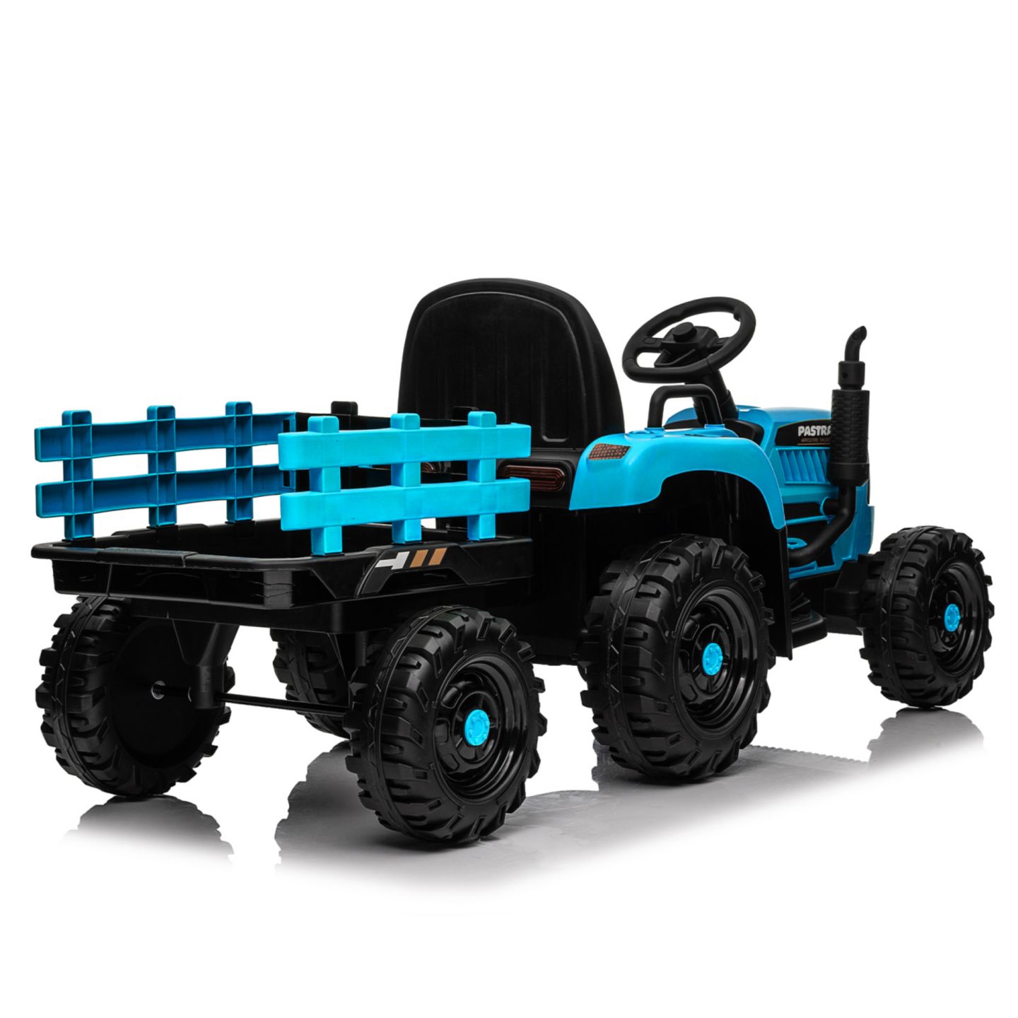 Детская игрушка Streamdale Furniture 24V Electric Ride-On Tractor with Remote Control and Detachable Trailer, от 3 лет, цвет: Синий — фото 9